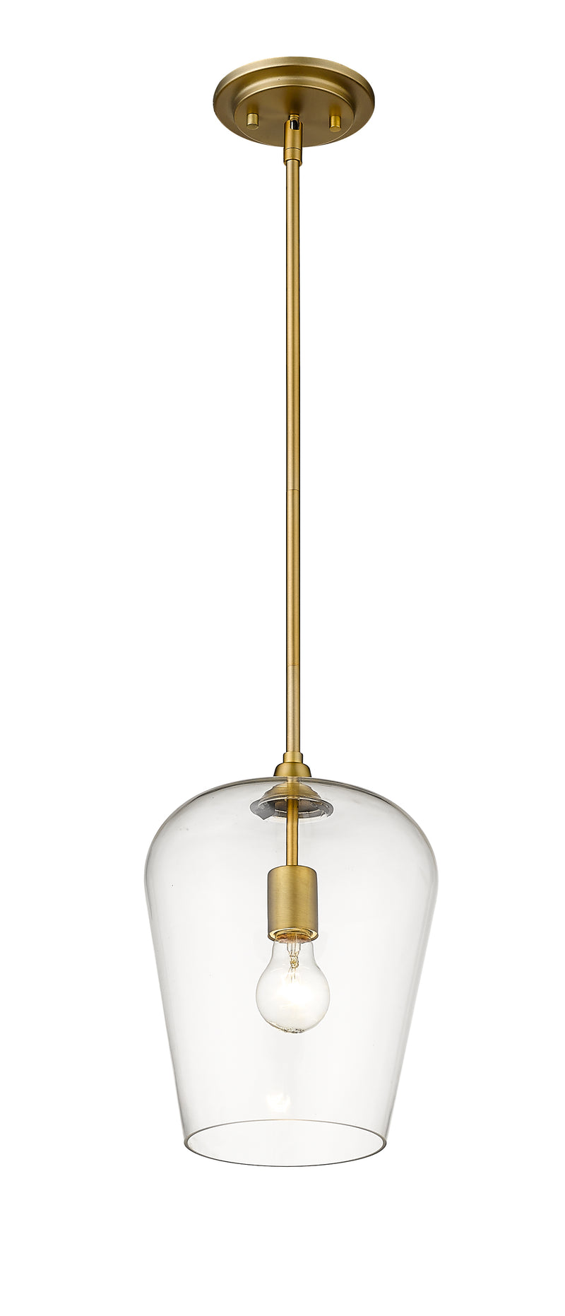 Joliet 1 Light 9" Pendant in Olde Brass