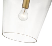 Joliet 1 Light 9" Pendant in Olde Brass