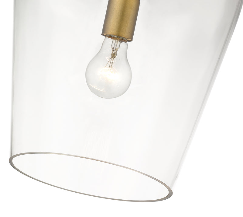 Joliet 1 Light 9" Pendant in Olde Brass