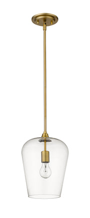 Joliet 1 Light 9" Pendant in Olde Brass