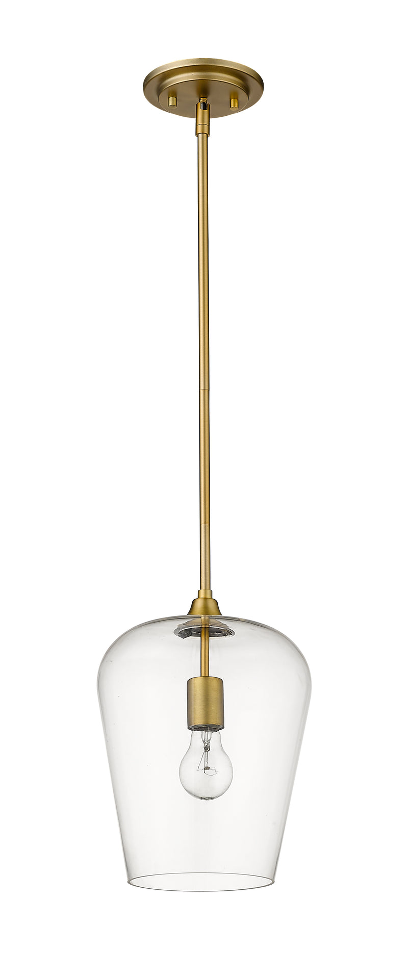 Joliet 1 Light 9" Pendant in Olde Brass