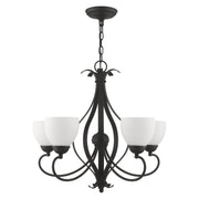 Brookside 5-Light 23.5" Tall Chandelier in Black