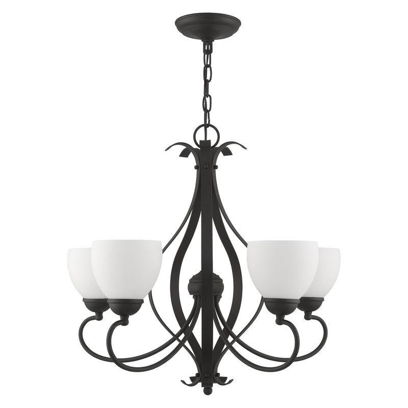 Brookside 5-Light 23.5" Tall Chandelier in Black