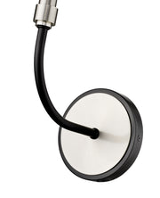 Haylie 1 Light 5.25" Wall Sconce in Matte Black + Brushed Nickel