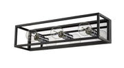 Kube 3 Light 23.5" Vanity in Matte Black + Chrome