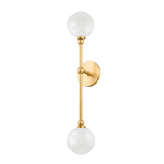 Andrews 2-Light Wall Sconce in Aged Brass