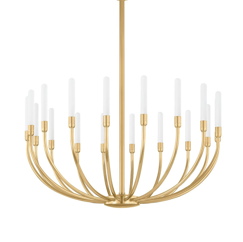 Amalthea 18-Light Chandelier in Vintage Brass