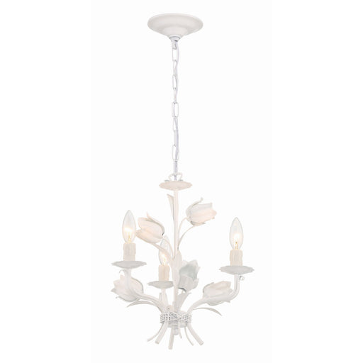 Southport 3 Light 14" Chandelier in Wet White