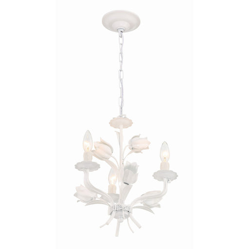 Southport 3 Light 14" Chandelier in Wet White
