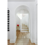 Southport 3 Light 14" Chandelier in Wet White in a room setting
