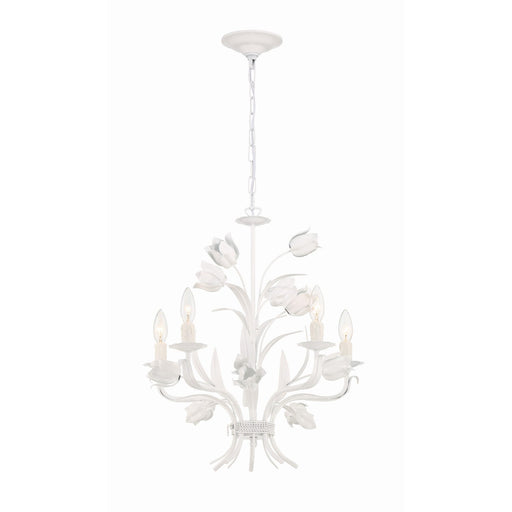 Southport 5 Light 20" Chandelier in Wet White