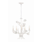 Southport 5 Light 20" Chandelier in Wet White