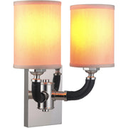 Huxley 2 Light 13" Wall Sconce in Polished Nickel