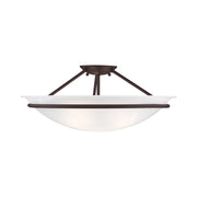 Newburgh 3-Light Large Semi-Flush Mount in Bronze