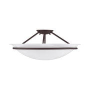 Newburgh 3-Light Large Semi-Flush Mount in Bronze