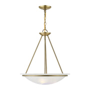 Newburgh 3-Light 20" Bowl Pendant in Antique Brass