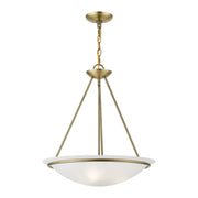 Newburgh 3-Light 20" Bowl Pendant in Antique Brass