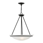 Newburgh 3-Light 20" Bowl Pendant in Black