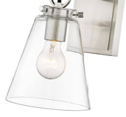 Harper 1 Light 6.5" Wall Sconce in Brushed Nickel