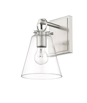 Harper 1 Light 6.5" Wall Sconce in Brushed Nickel