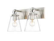 Harper 2 Light 15.5" Vanity in Brushed Nickel