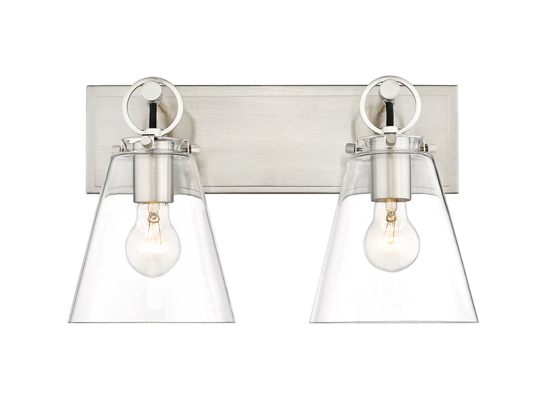 Harper 2 Light 15.5" Vanity in Brushed Nickel
