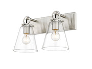 Harper 2 Light 15.5" Vanity in Brushed Nickel