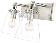 Harper 2 Light 15.5" Vanity in Brushed Nickel