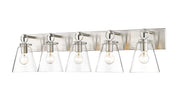 Harper 5 Light 39.75" Vanity in Brushed Nickel