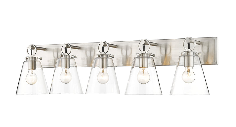 Harper 5 Light 39.75" Vanity in Brushed Nickel