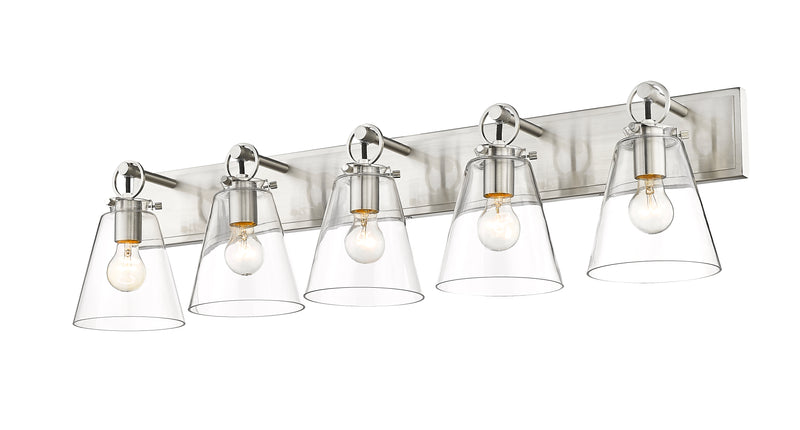 Harper 5 Light 39.75" Vanity in Brushed Nickel