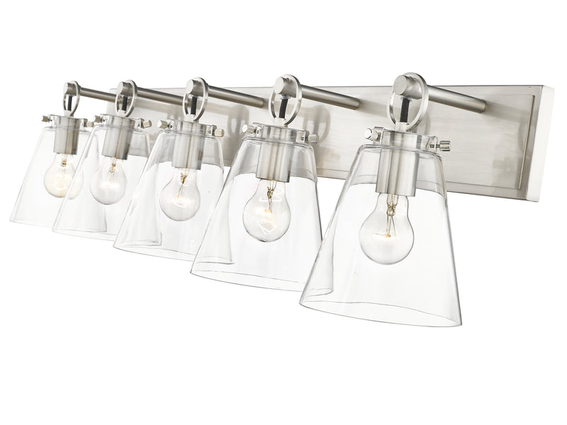 Harper 5 Light 39.75" Vanity in Brushed Nickel