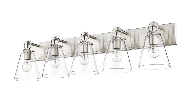 Harper 5 Light 39.75" Vanity in Brushed Nickel