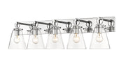 Harper 5 Light 39.75" Vanity in Chrome