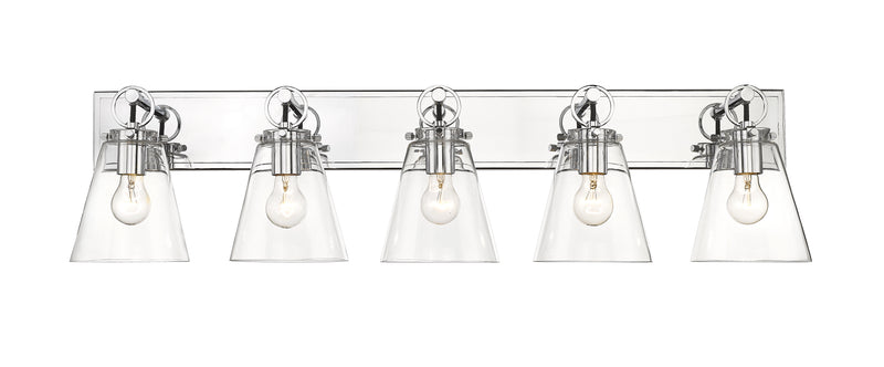 Harper 5 Light 39.75" Vanity in Chrome