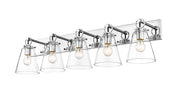 Harper 5 Light 39.75" Vanity in Chrome