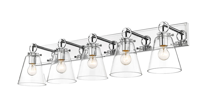 Harper 5 Light 39.75" Vanity in Chrome