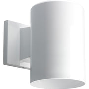 Cylinder 5" Outdoor Wall Sconce in White