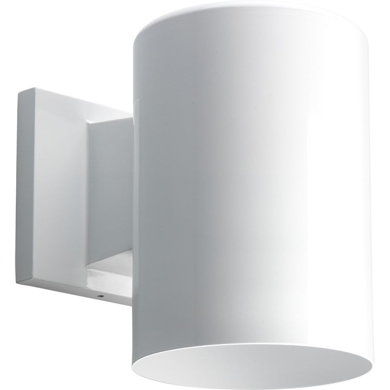 Cylinder 5" Outdoor Wall Sconce in White