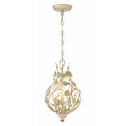 Josie 3 Light 9" Chandelier in Champagne Green Tea