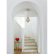 Josie 3 Light 9" Chandelier in Champagne Green Tea in a room setting
