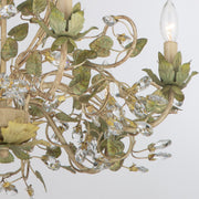 Josie 6 Light 25" Chandelier in Champagne Green Tea