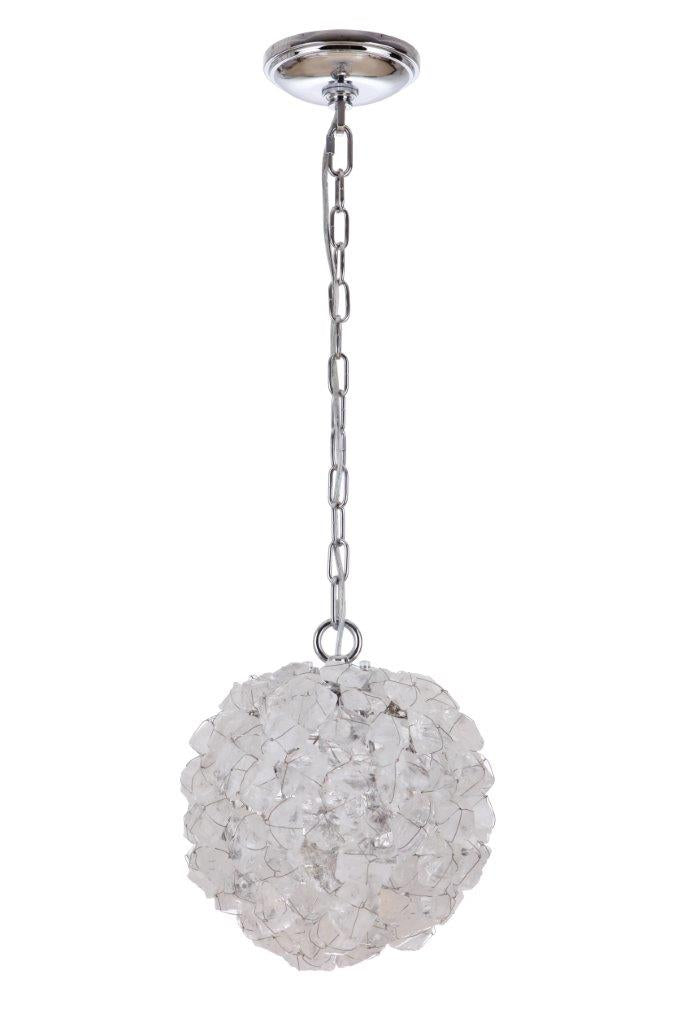Roxx 1 Light 9.25" Medium Pendant in Chrome