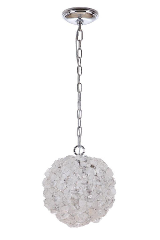 Roxx 1 Light 9.25" Medium Pendant in Chrome