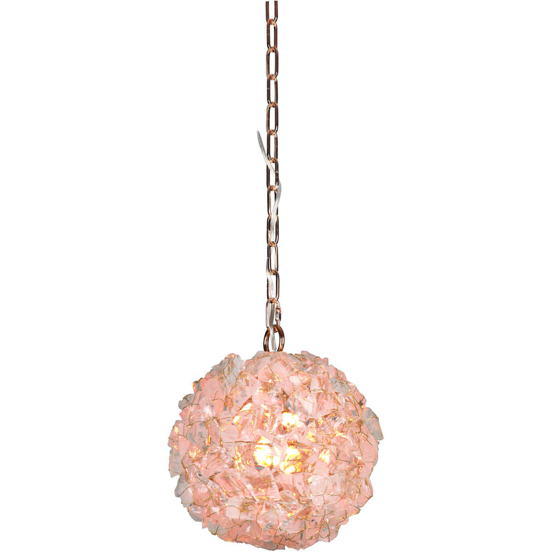 Roxx 1 Light 9.25" Medium Pendant in Gilded