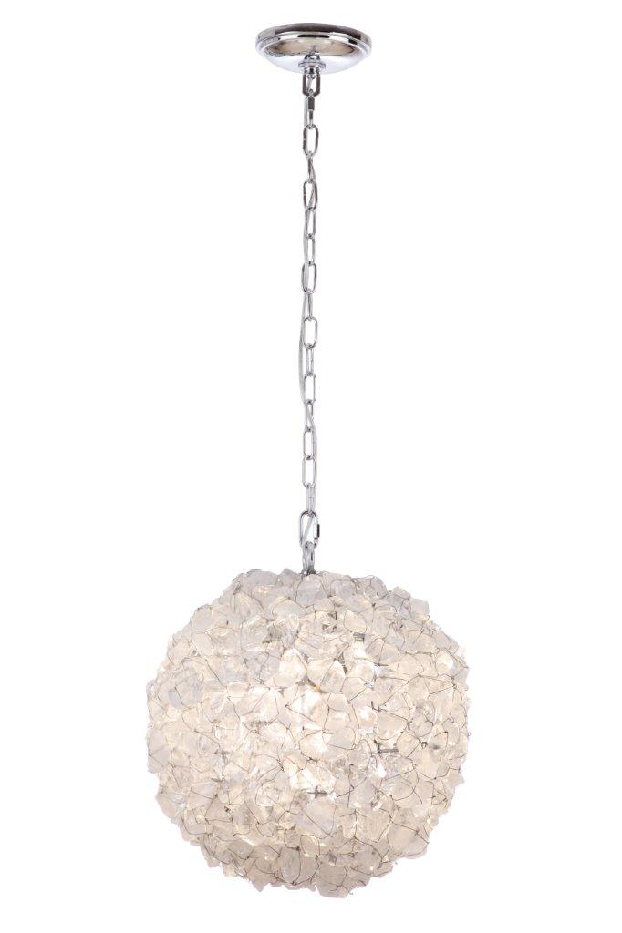 Roxx 1 Light 14" Large Pendant in Chrome