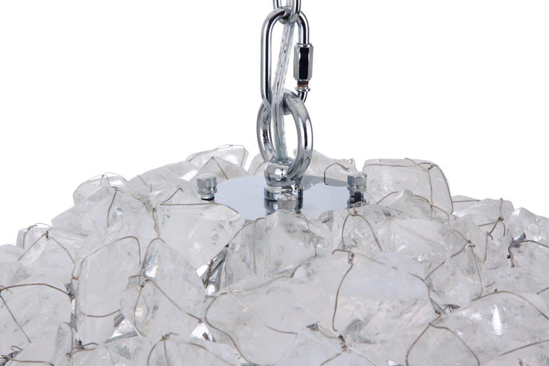 Roxx 1 Light 14" Large Pendant in Chrome