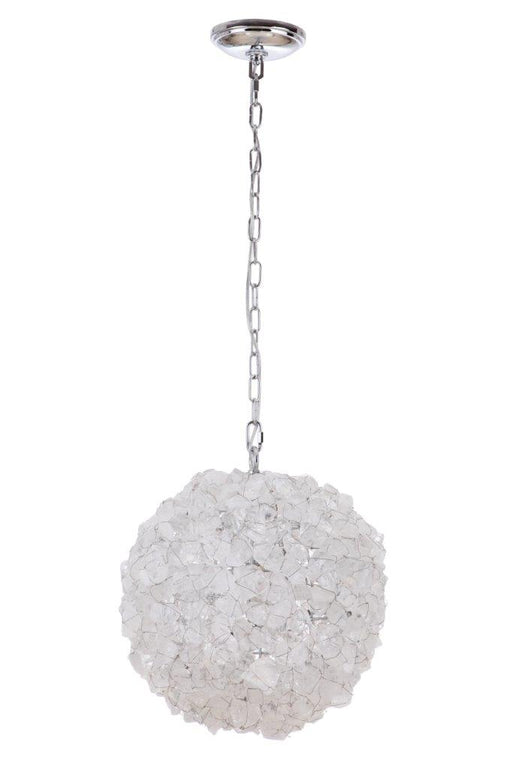 Roxx 1 Light 14" Large Pendant in Chrome