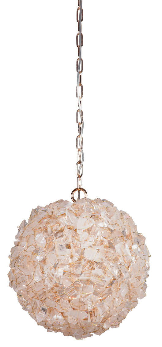 Roxx 1 Light 14" Large Pendant in Gilded