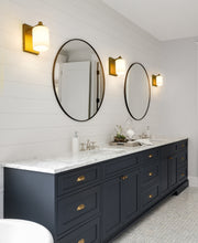 Soledad 1 Light 4.5" Wall Sconce in Brushed Gold in a room setting